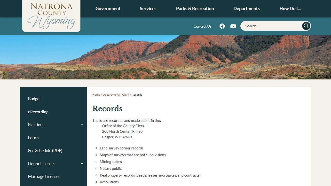 Records | Natrona County, WY
