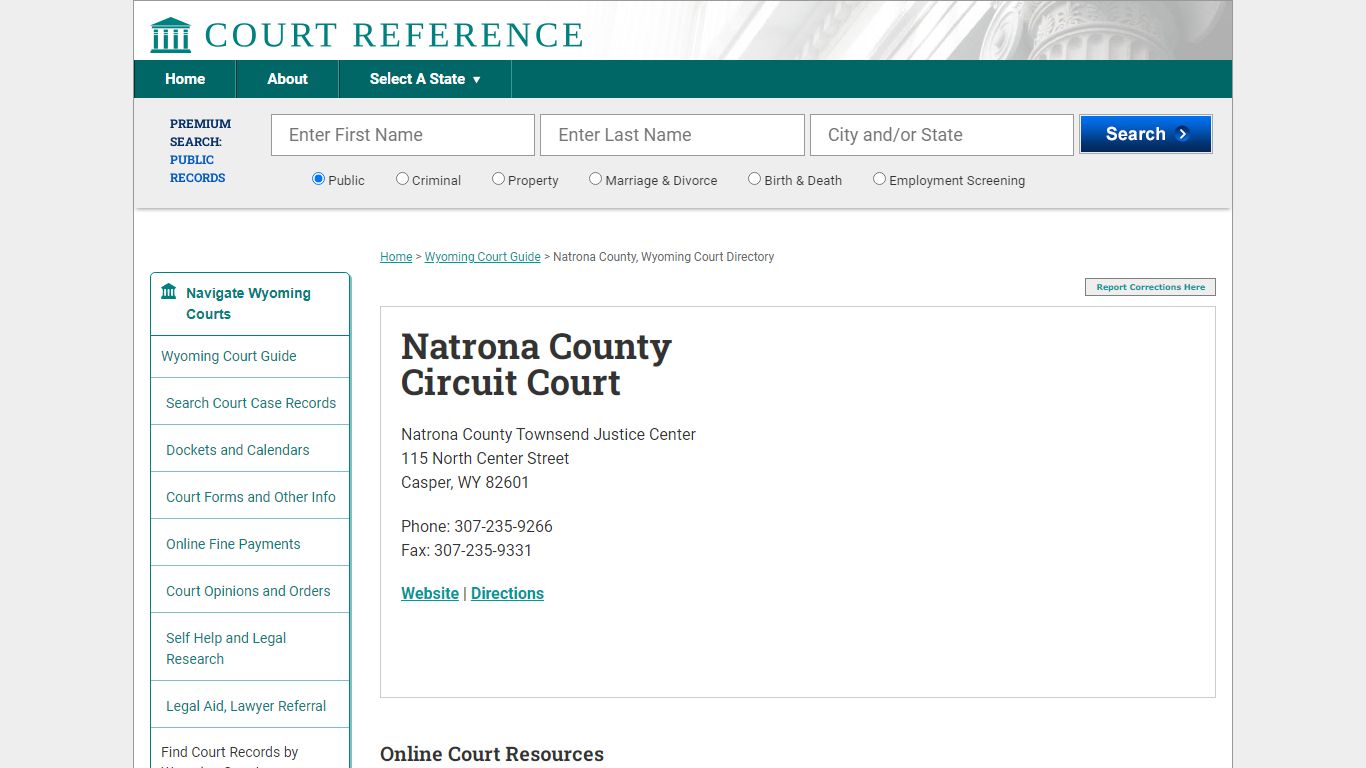 Natrona County Circuit Court